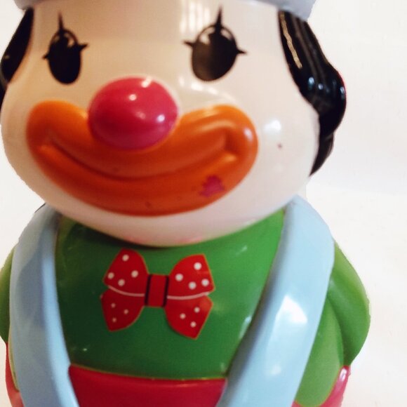 Vintage Musical Roly Poly Toy Clown Made in Germany - Picture 4 of 12